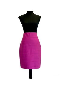 Joseph Ribkoff pink banded bandage bodycon pencil skirt Sz 8